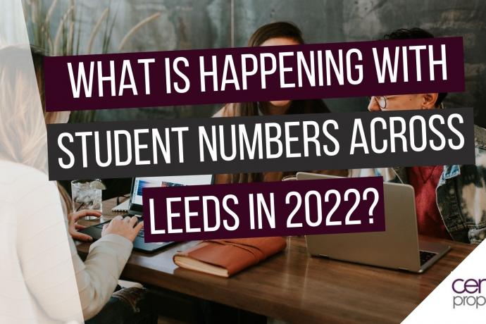 What is happening to student numbers across Leeds in 2022? image